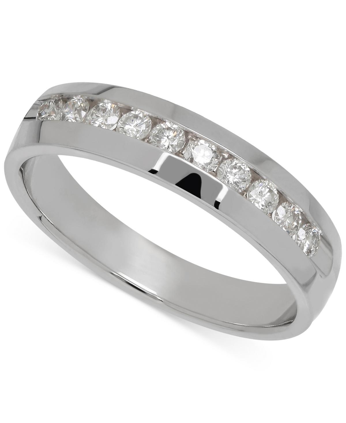 Mens Diamond Band (1/2 ct. t.w.) in 14k White Gold (Also in 14k Yellow Gold) Product Image