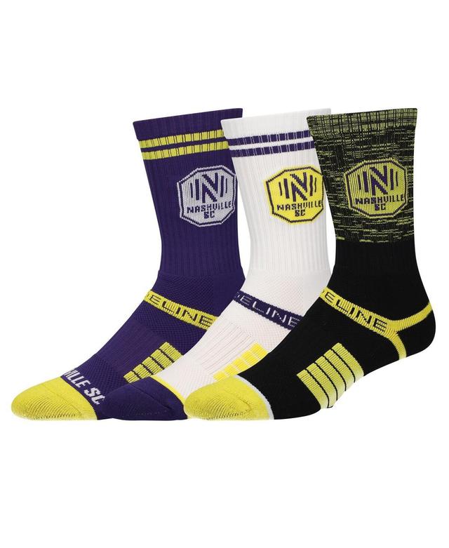 Mens Strideline Nashville SC Premium 3-Pack Knit Crew Socks Set Product Image