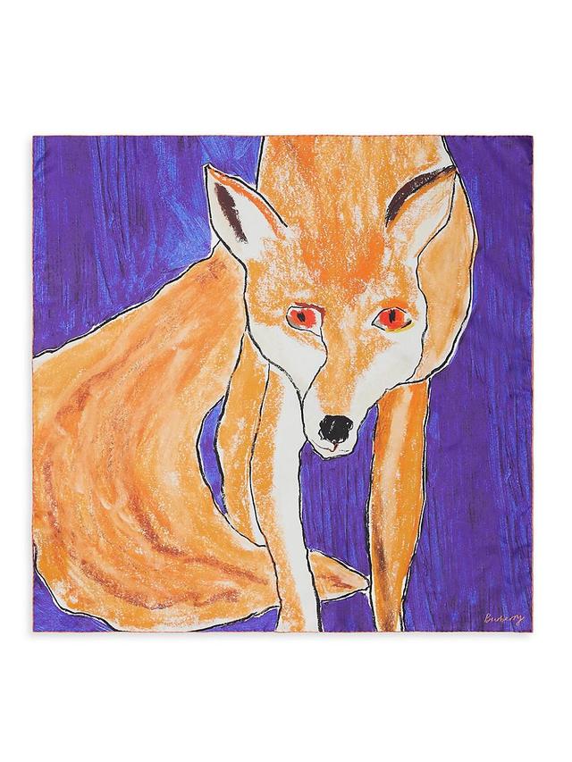 Womens Fox Silk Scarf Product Image