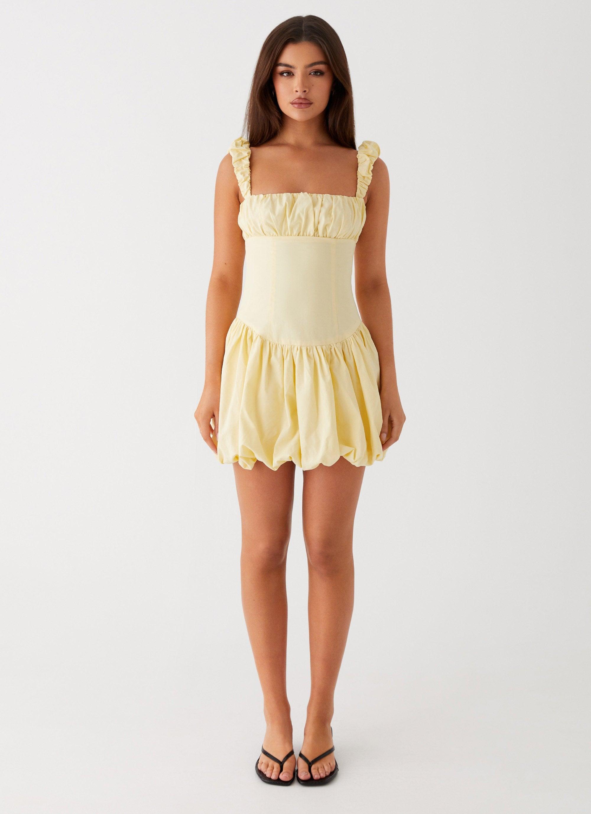 Clove Mini Dress - Yellow Product Image