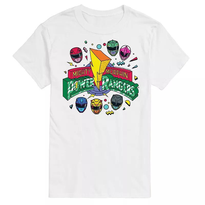 Big & Tall Power Rangers 90s Logo Tee, Mens Product Image