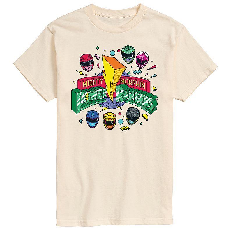 Big & Tall Power Rangers 90s Logo Tee, Mens Product Image