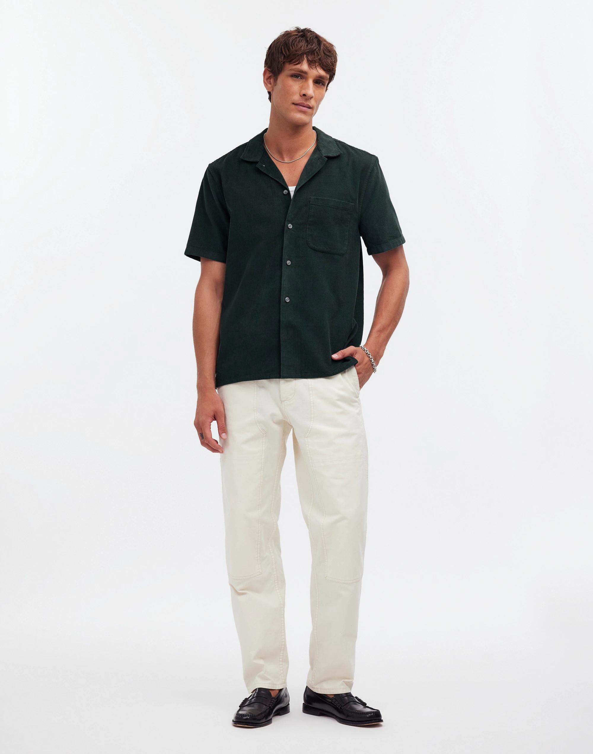 Corduroy Easy Short-Sleeve Shirt Product Image