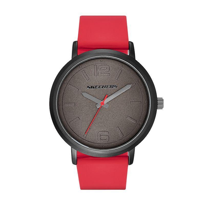 Skechers Mens Ardmore Silicone Watch Red Product Image