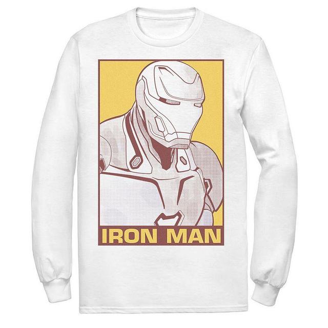 Mens Marvel Avengers Endgame Iron Man Pop Poster Long Sleeve Graphic Tee Product Image