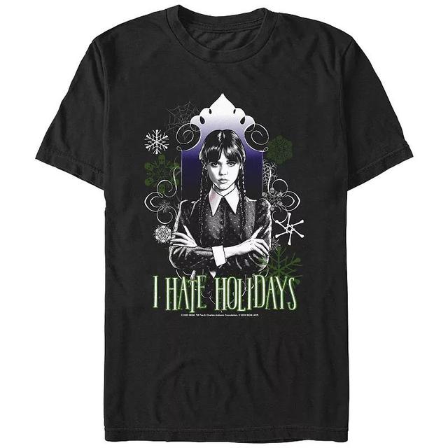 Mens Wednesday I Hate Holidays Graphic Tee Product Image