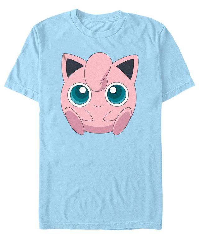 Mens Pokemon Jigglypuff Filled Face Short Sleeve T-shirt Product Image