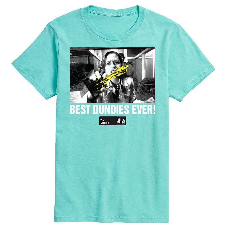 Mens The Office Best Dundies Ever Tee Med Blue Product Image