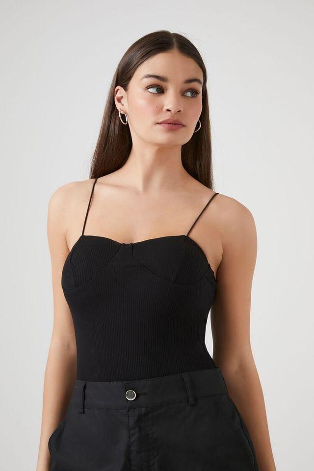 Ribbed Knit Cami Bodysuit | Forever 21 Product Image