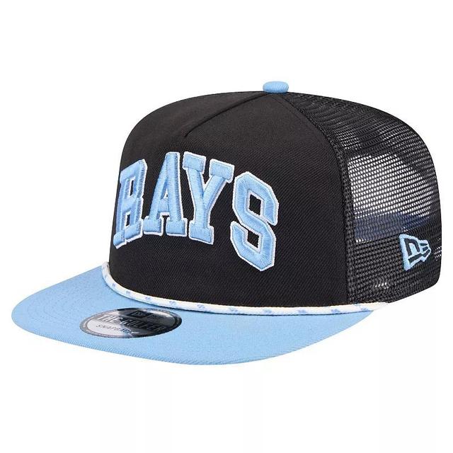 Mens New Era Tampa Bay Rays Throwback Meshback Golfer Hat Product Image