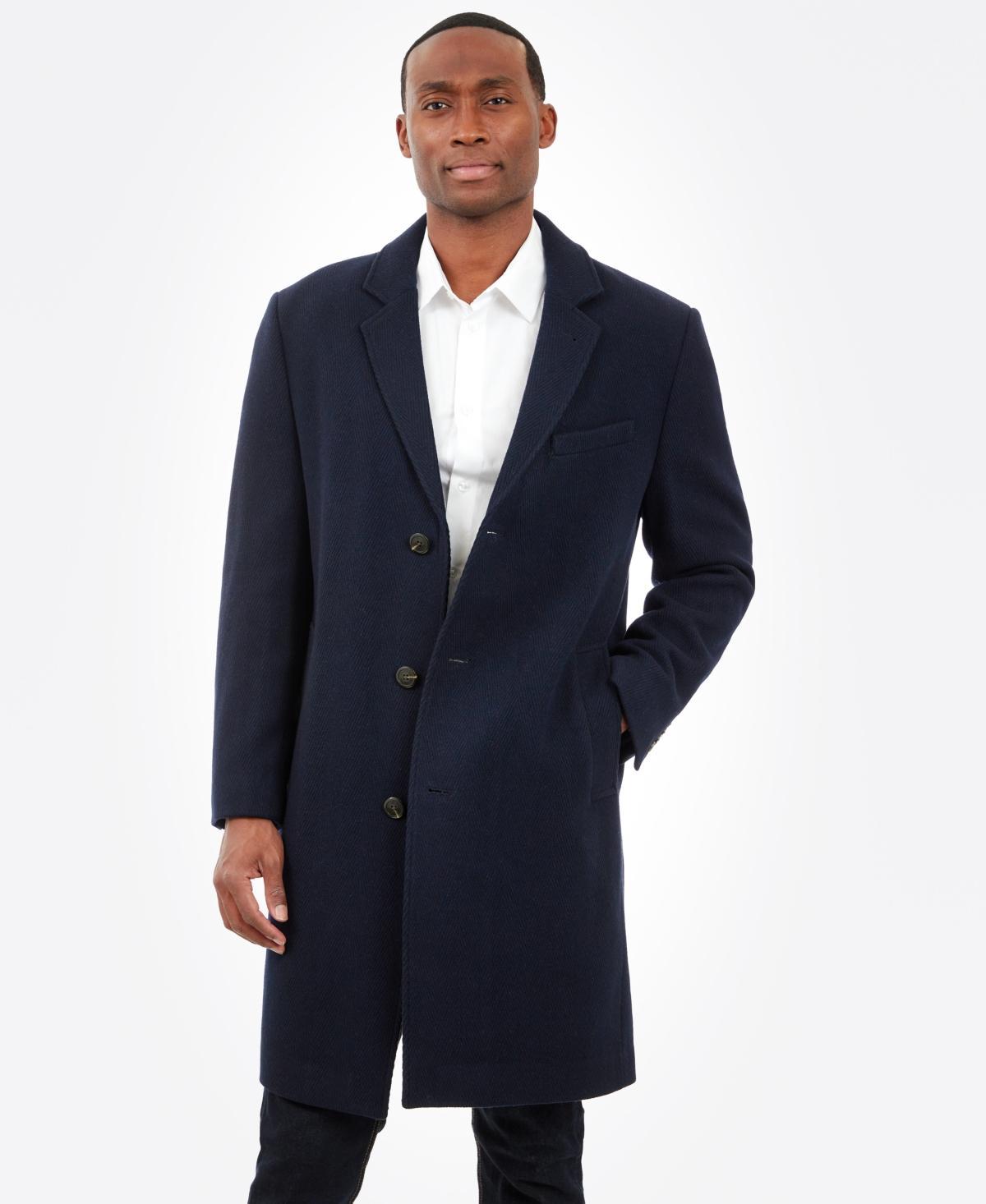 London Fog Men Signature Wool-Blend Overcoat Product Image