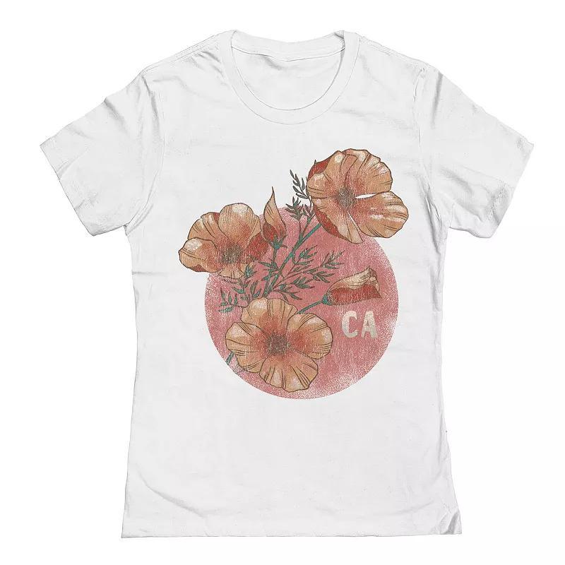 Juniors / Womens Calipoppy Graphic Tee, Girls Product Image