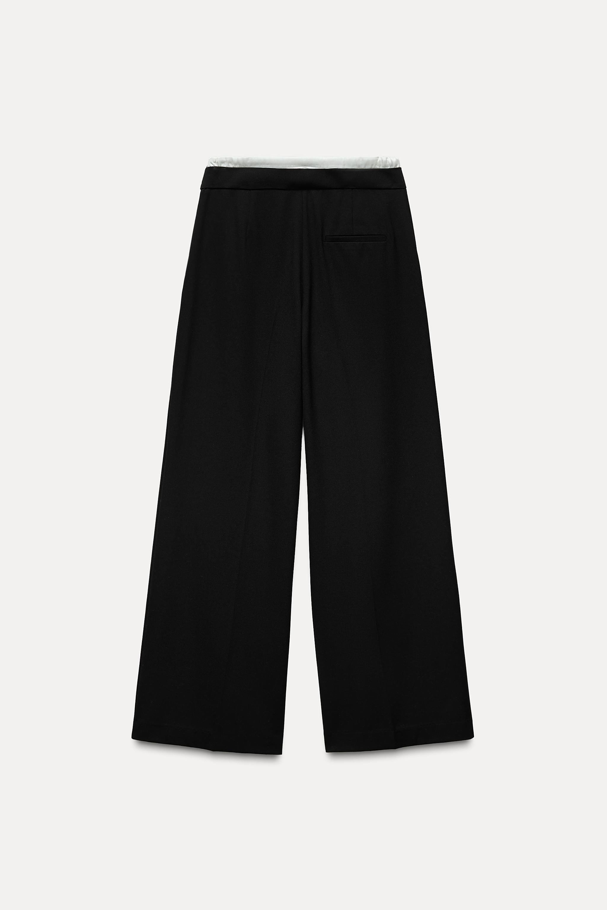 DOUBLE WAIST WIDE LEG PANTS Product Image