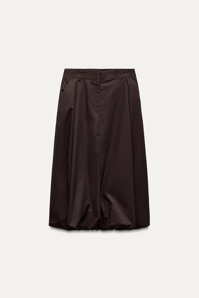 BALLOON MIDI SKIRT WITH DARTS Product Image