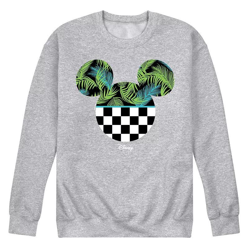 Disneys Mickey Mouse Mens Silhouette Tropical Fleece Sweatshirt Product Image