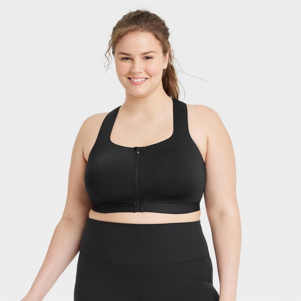 Womens High Support Sculpt Zip-Front Sports Bra - All in Motion Product Image