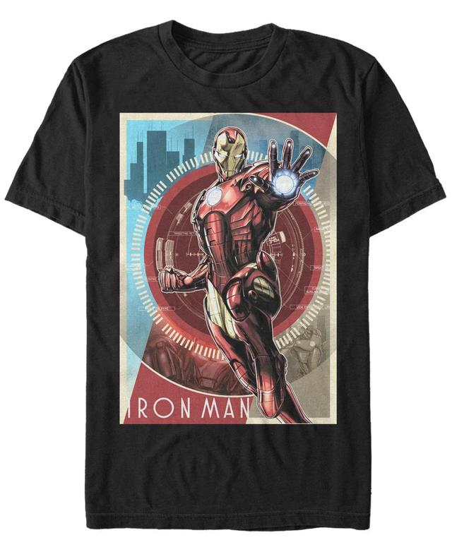 Mens Marvel Avengers Iron Man Poster Graphic Tee Product Image