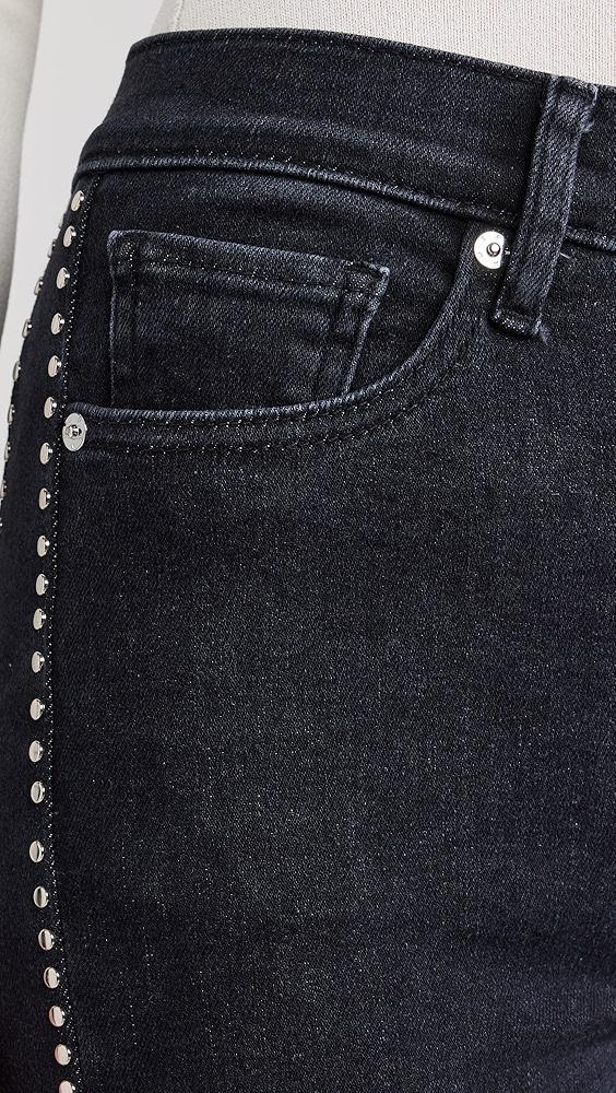 FRAME Le Sleek Straight Studded Jeans | Shopbop Product Image