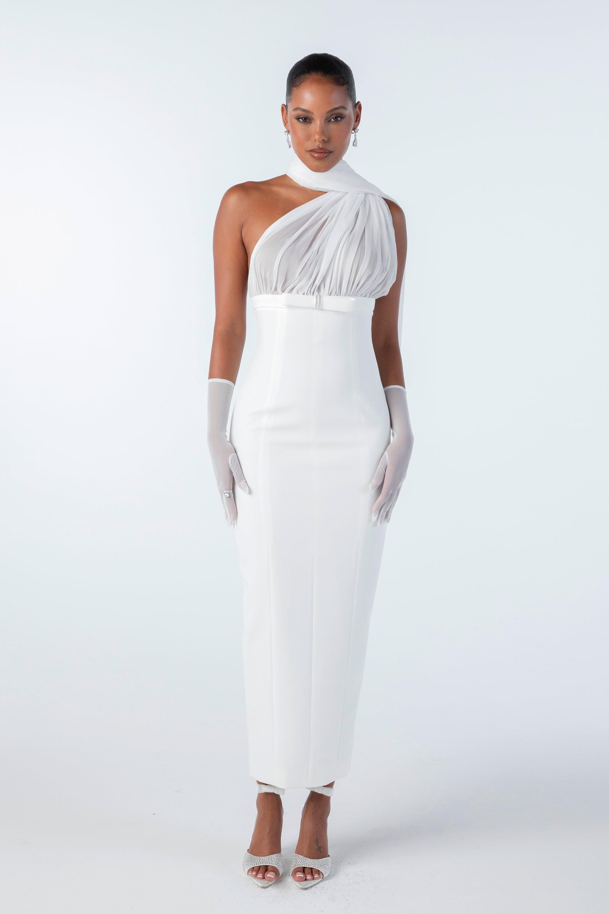 Camella Dress (White) Product Image