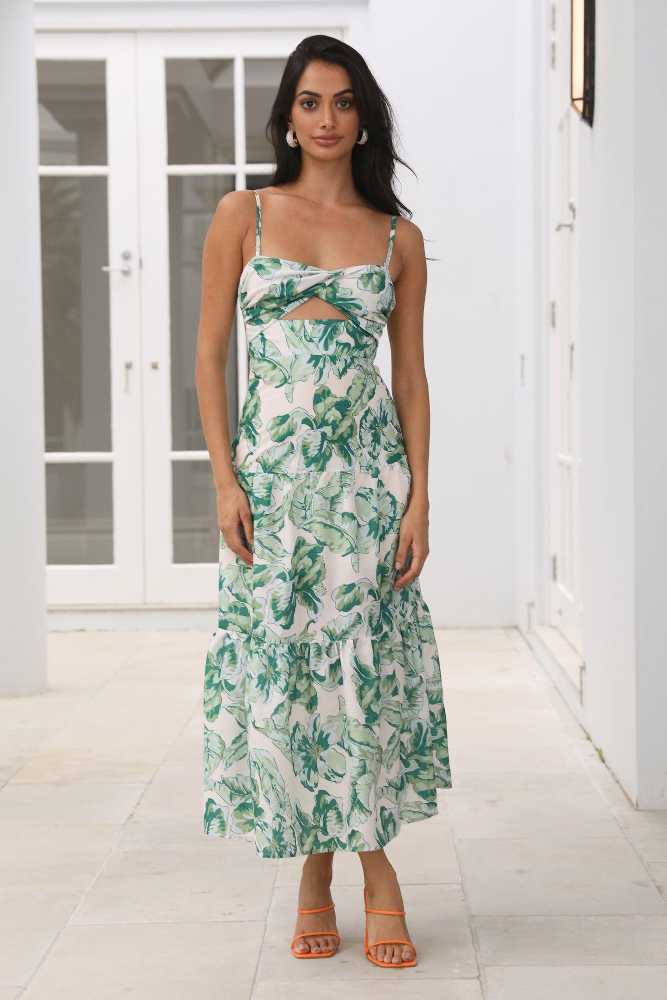 Annita Maxi Dress Green Product Image