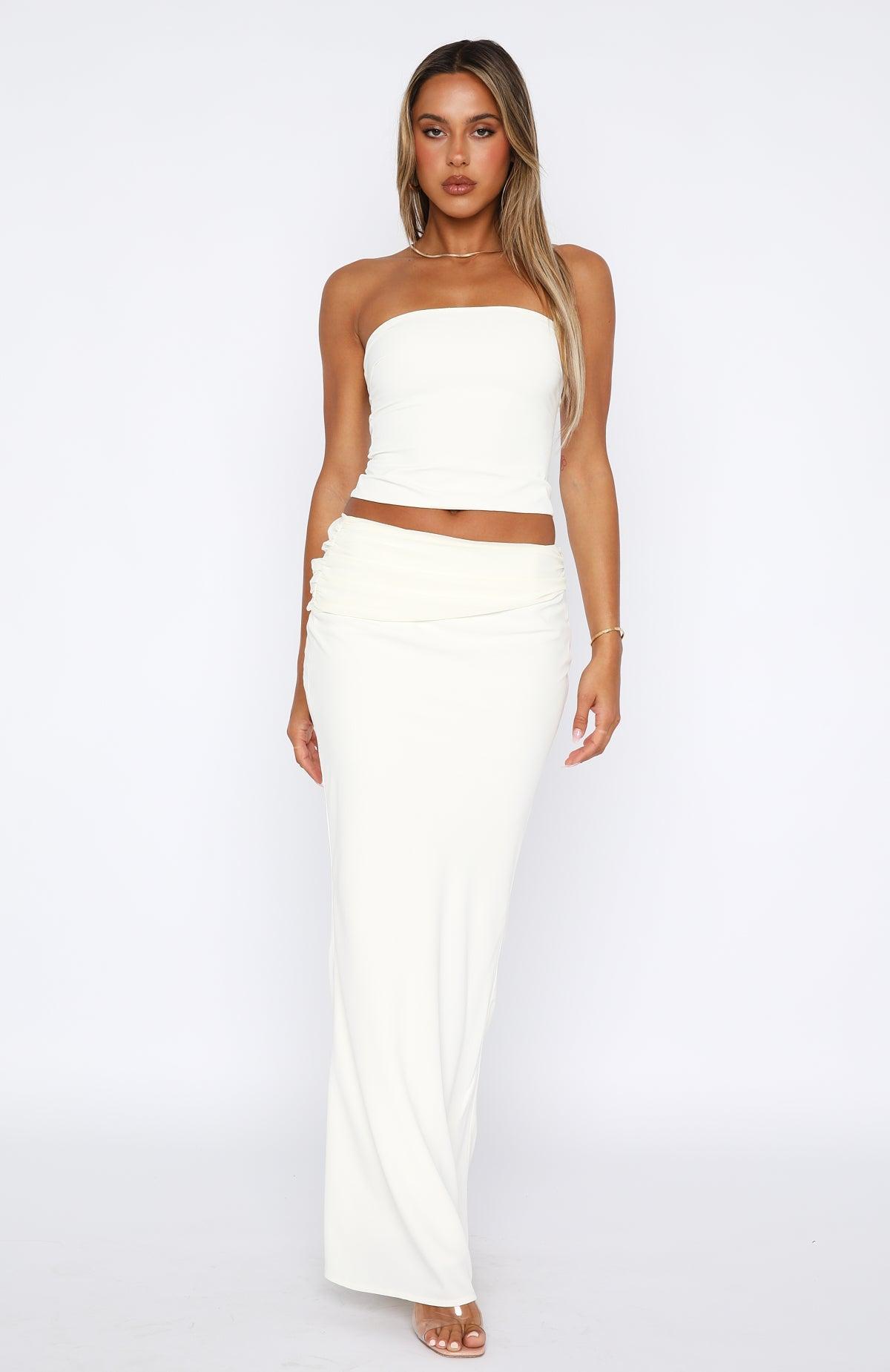 Nightingale Maxi Skirt Cream Product Image