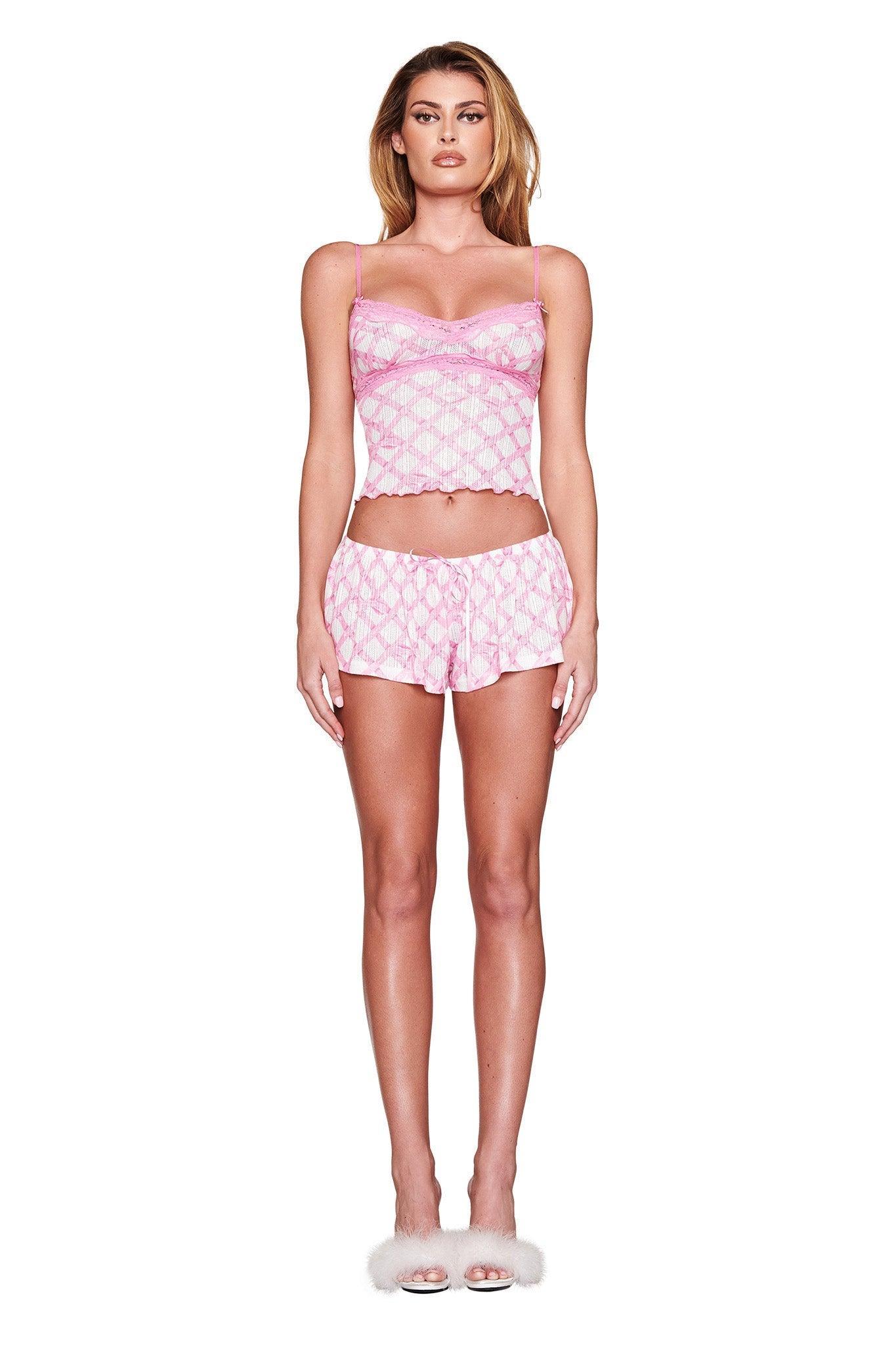 CASSIA TOP - PINK : DIGITAL : TIE ME UP IN GIA Product Image