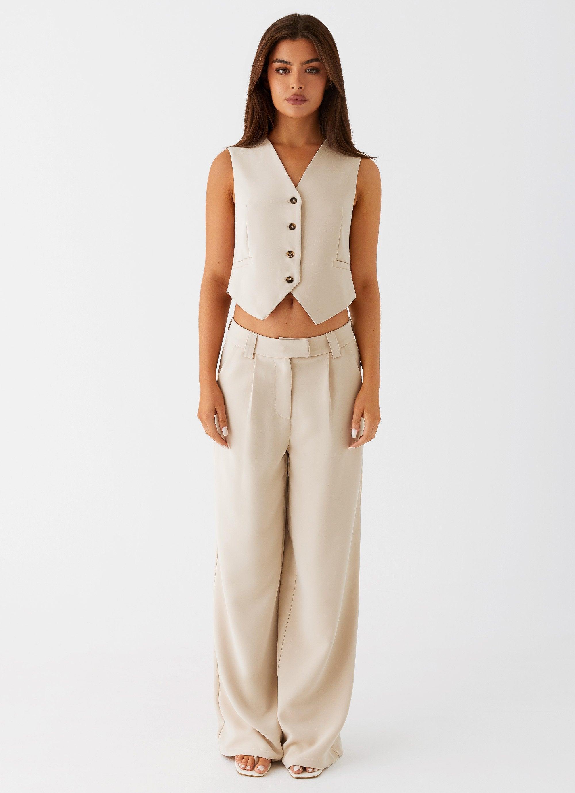 Midnight City Suit Pants - Beige product image