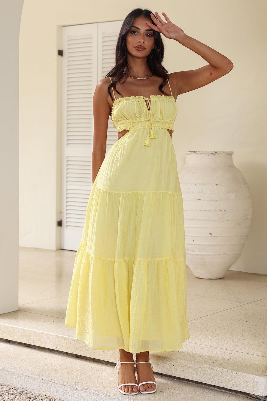 Magical Moments Maxi Dress Yellow Product Image