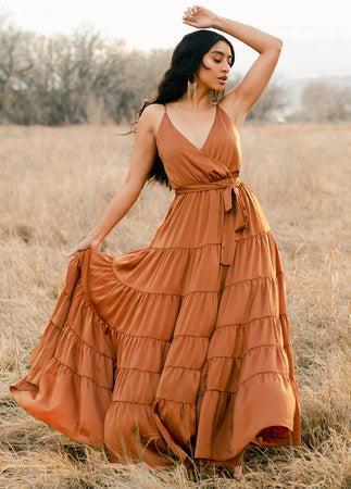 Zayla Dress in Sienna Product Image