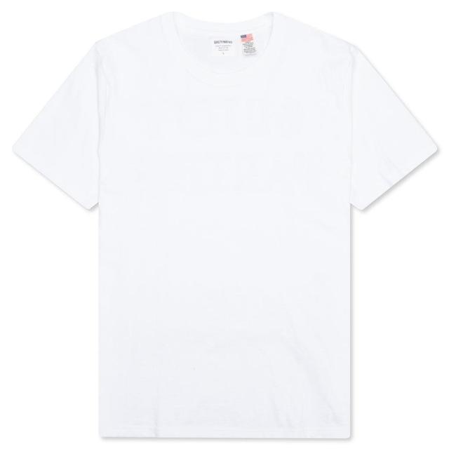 USA Body Crewneck T-Shirt Type-3 - White Male Product Image