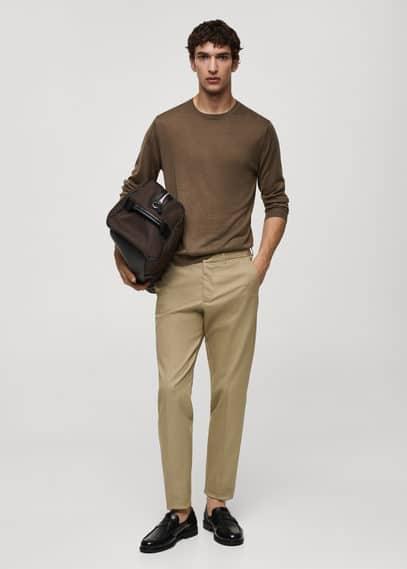 Mango Mens Slim Fit Chino Trousers Product Image