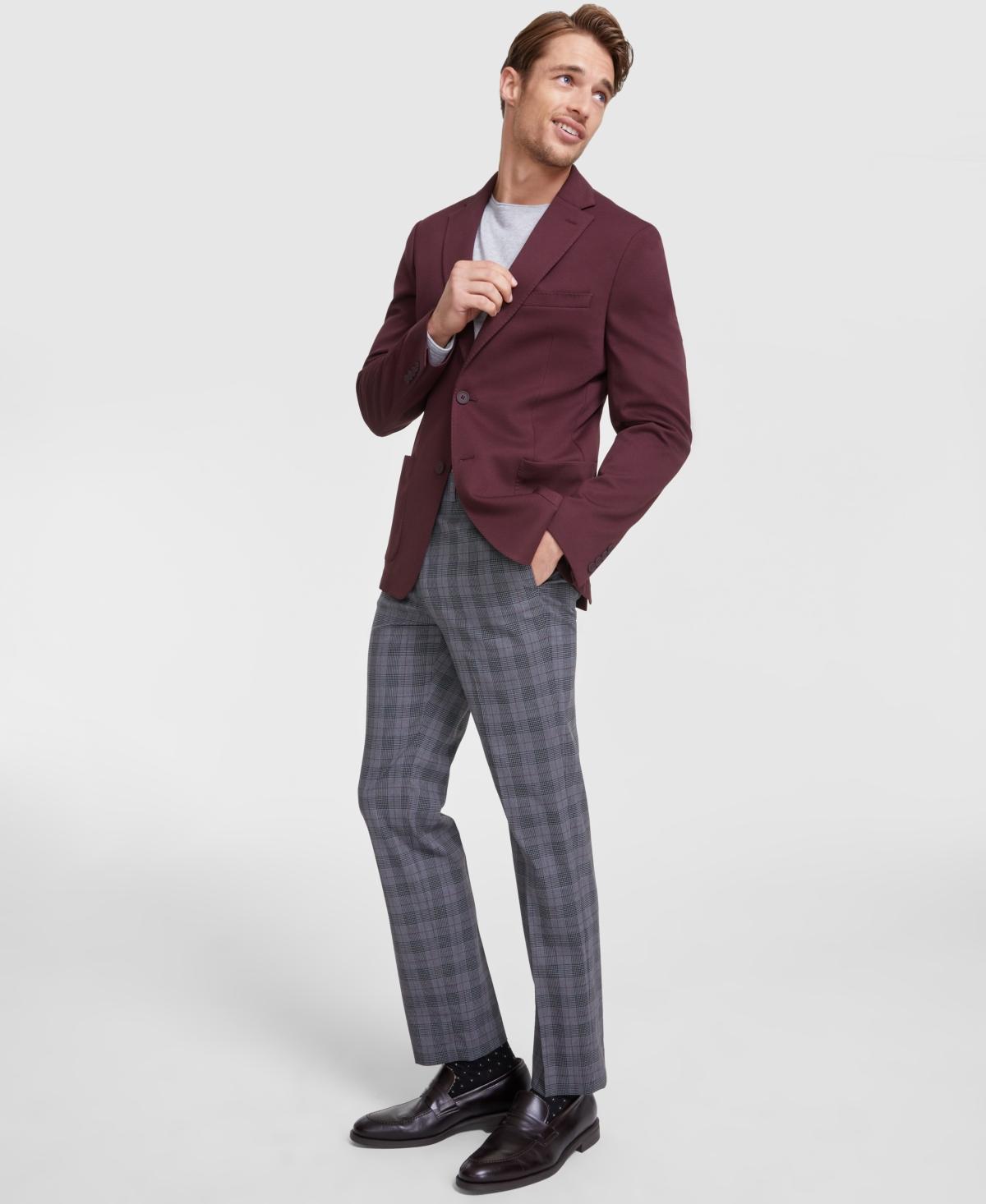 Calvin Klein Mens Slim-Fit Solid Knit Sport Coat Product Image