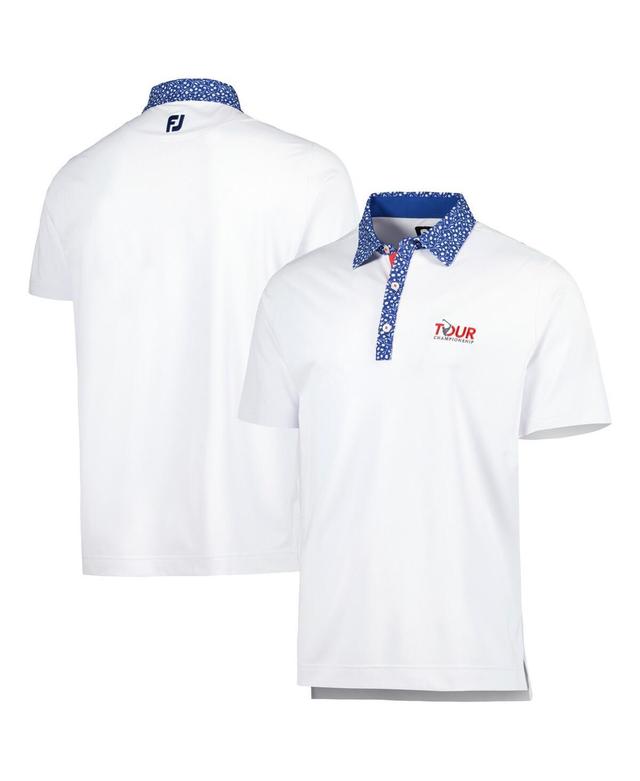 FootJoy Mens White Tour Championship Tulip ProDry Polo Product Image