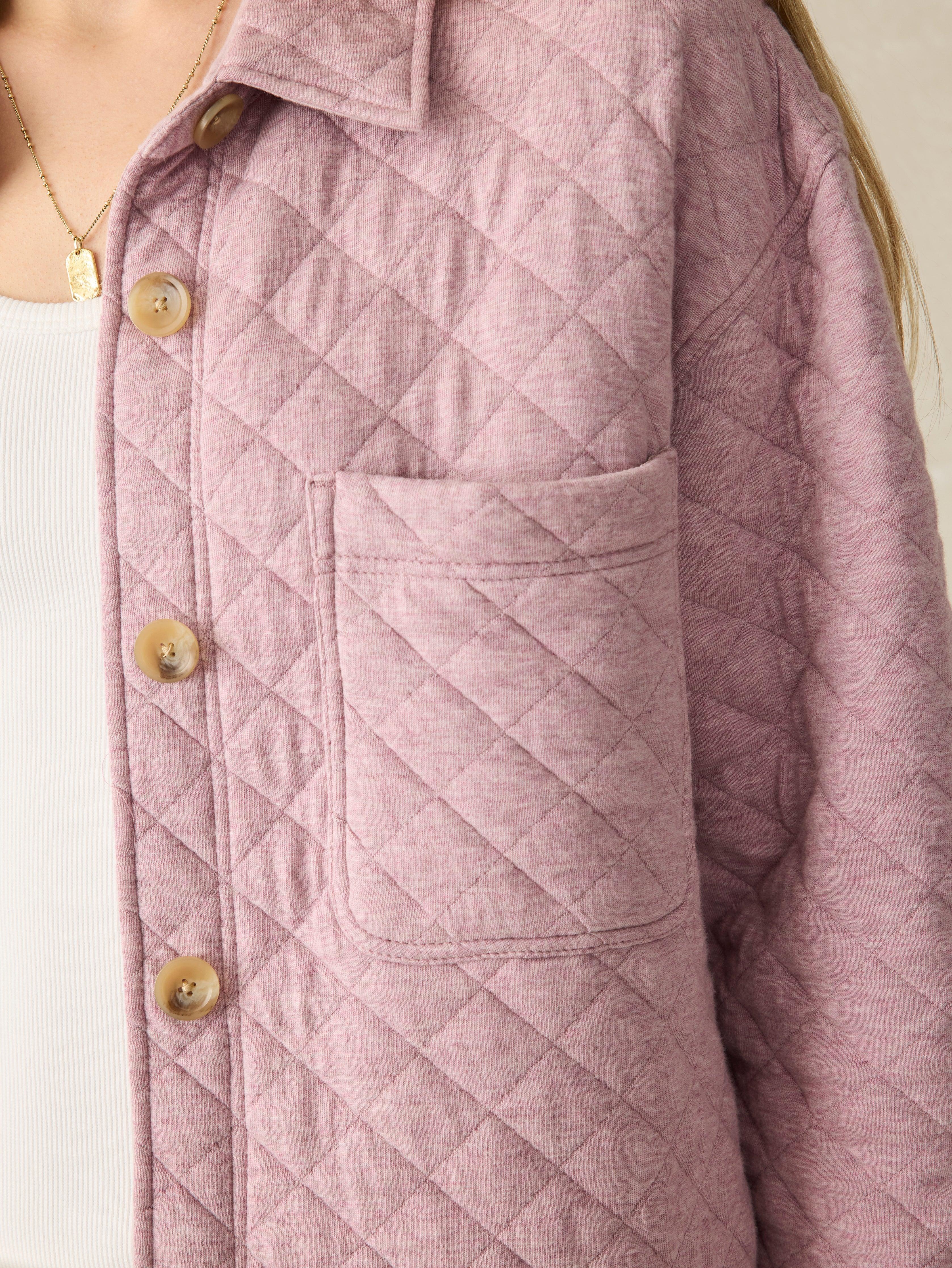 Epic Quilted Fleece Shirt Jacket - Orchid Heather Female Product Image