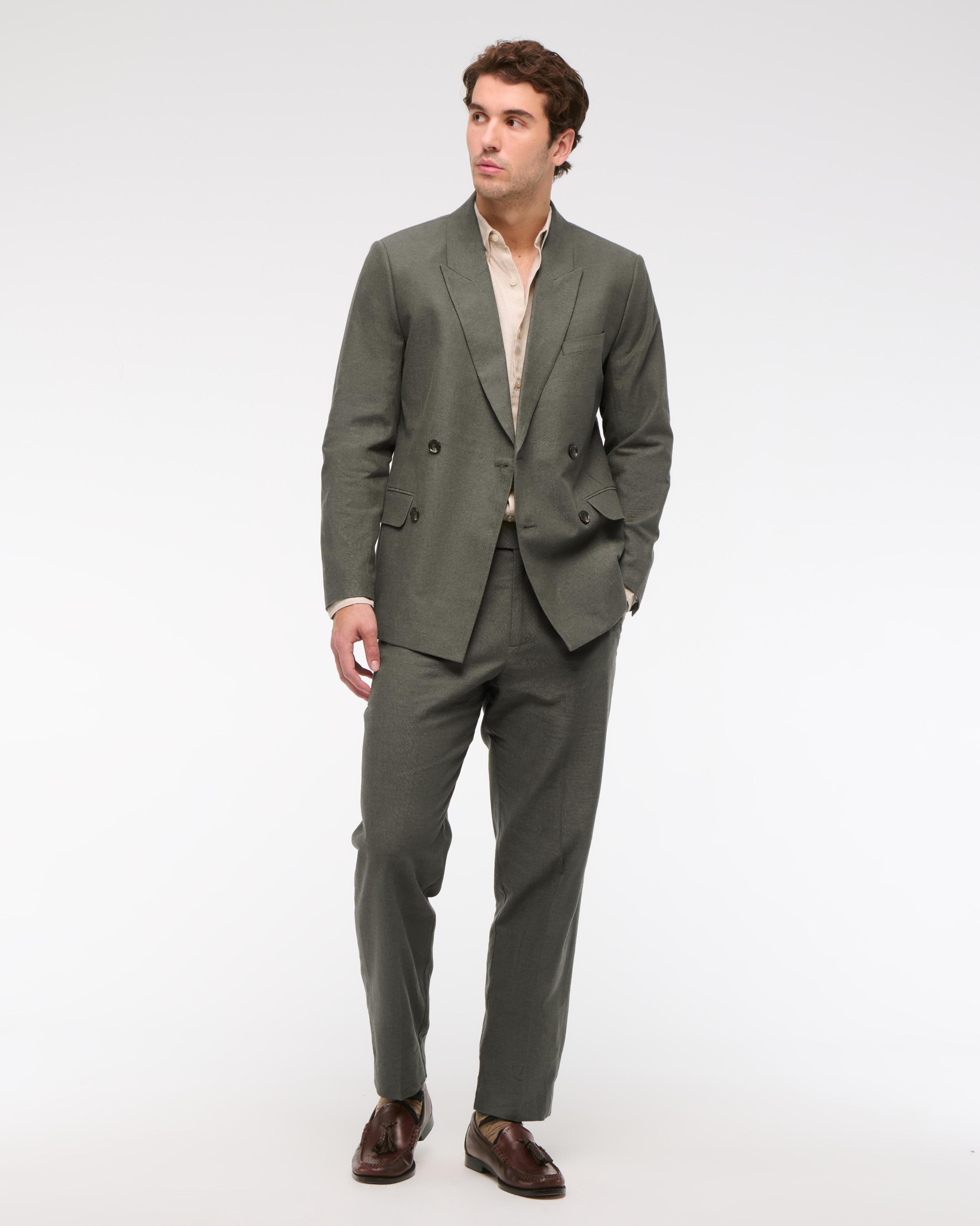 The A&F Collins Tailored Double-Breasted Blazer Product Image