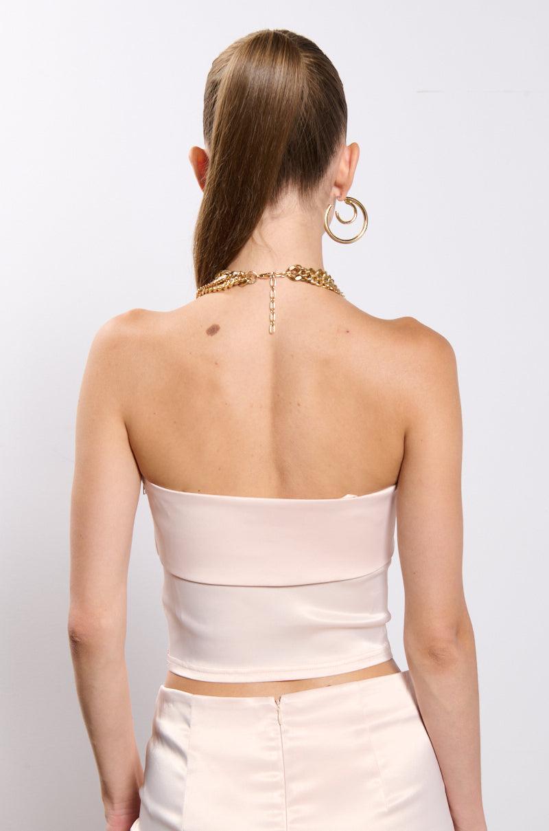 TALIA SATIN TUBE TOP Product Image