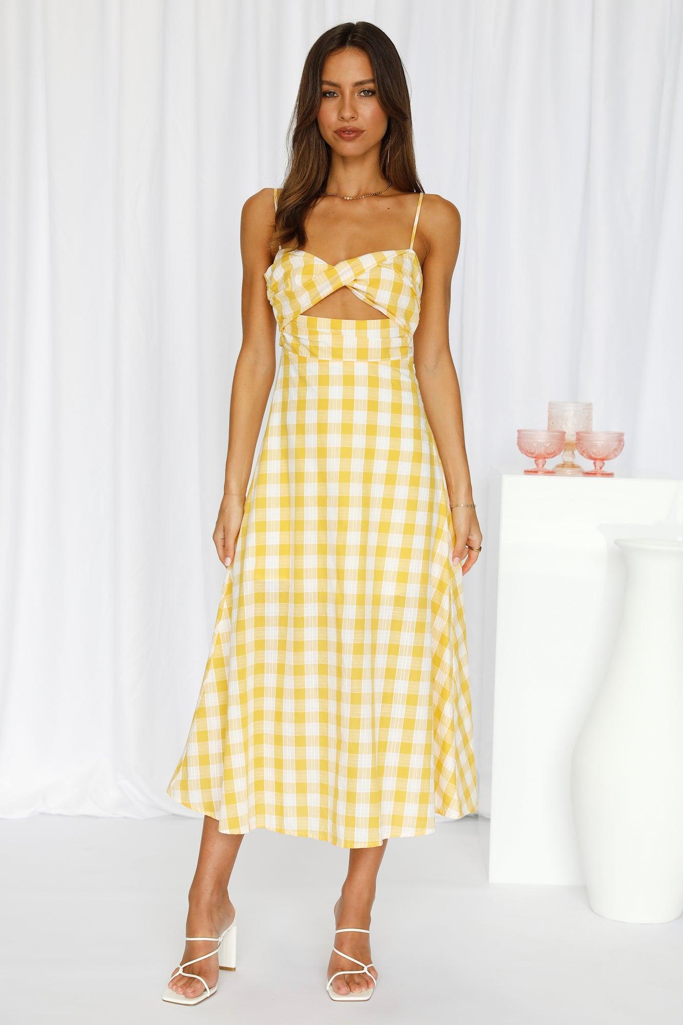 Life Is Beauty Midi Dress Lemon product image