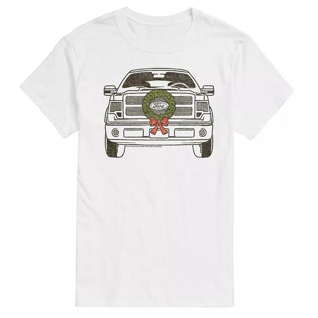 Big & Tall Ford F150 With Wreath Graphic Tee, Mens Product Image