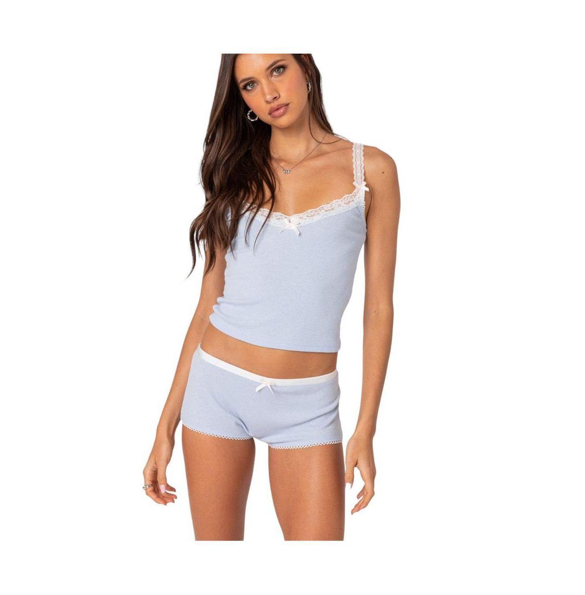 Edikted Womens Mariana Pointelle Tank Top Product Image