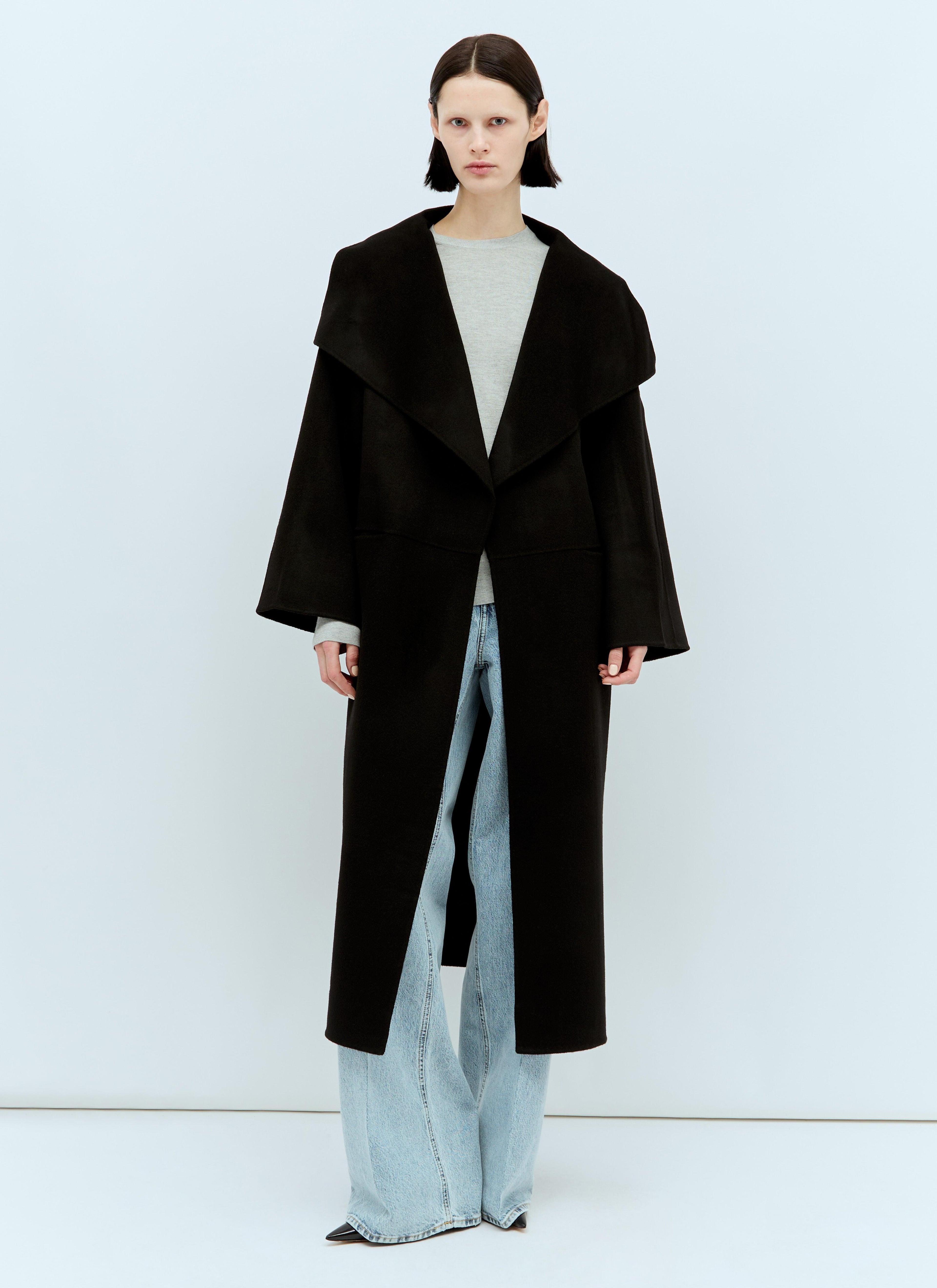 Signature Wool And Cashmere Coat In Black Product Image