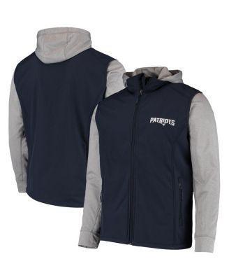 Mens Dunbrooke /Gray New England Patriots Alpha Full-Zip Jacket Blue Product Image