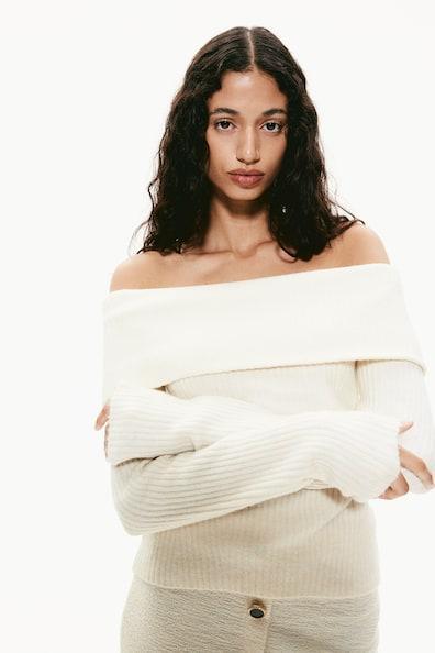 Off-the-shoulder Sweater Product Image