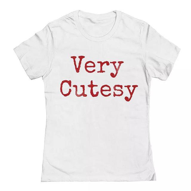 Juniors / Womens Very Cutese Type Graphic Tee, Girls Product Image