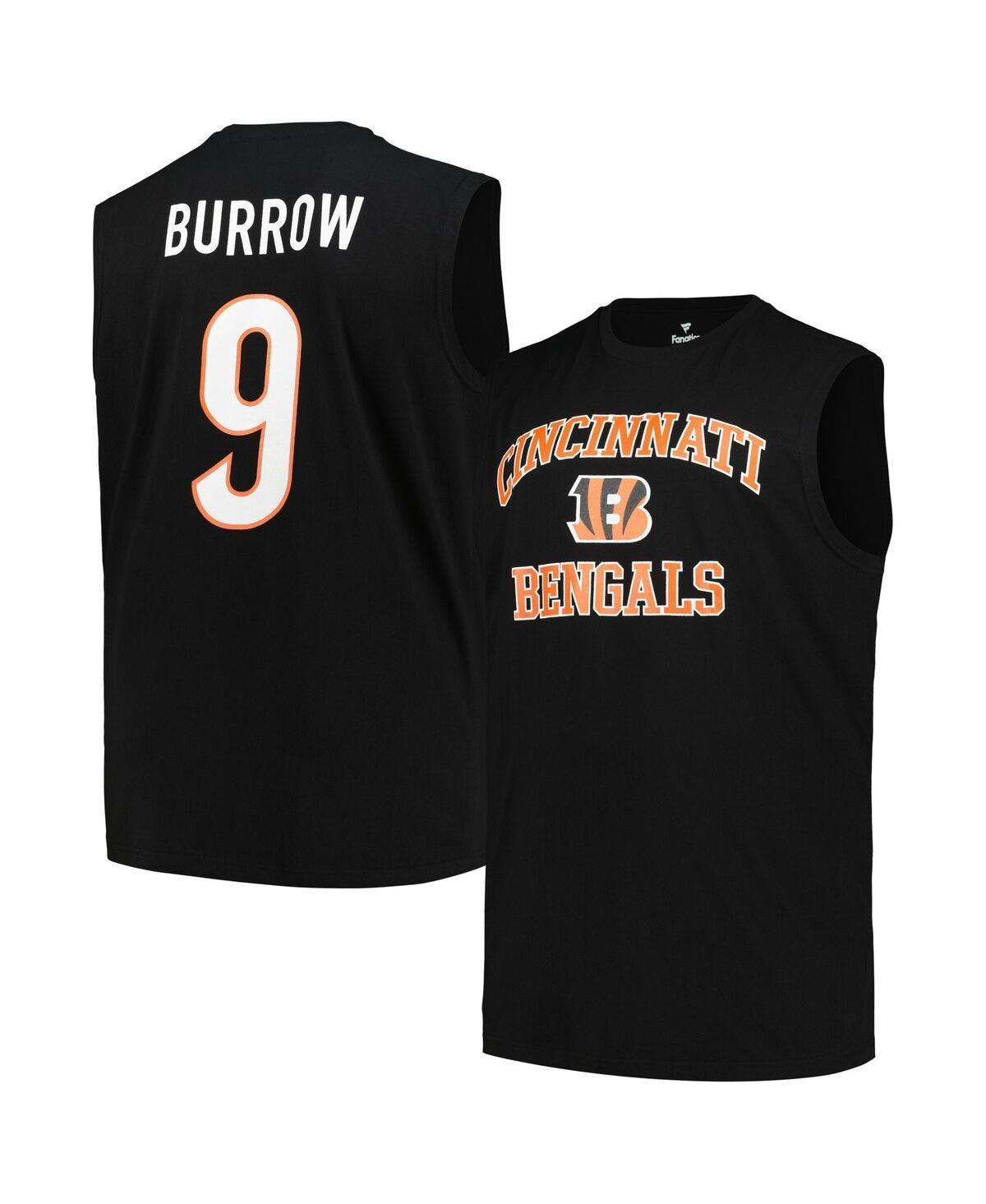 Mens Fanatics Branded Joe Burrow Cincinnati Bengals Big & Tall Muscle Tank Top Product Image