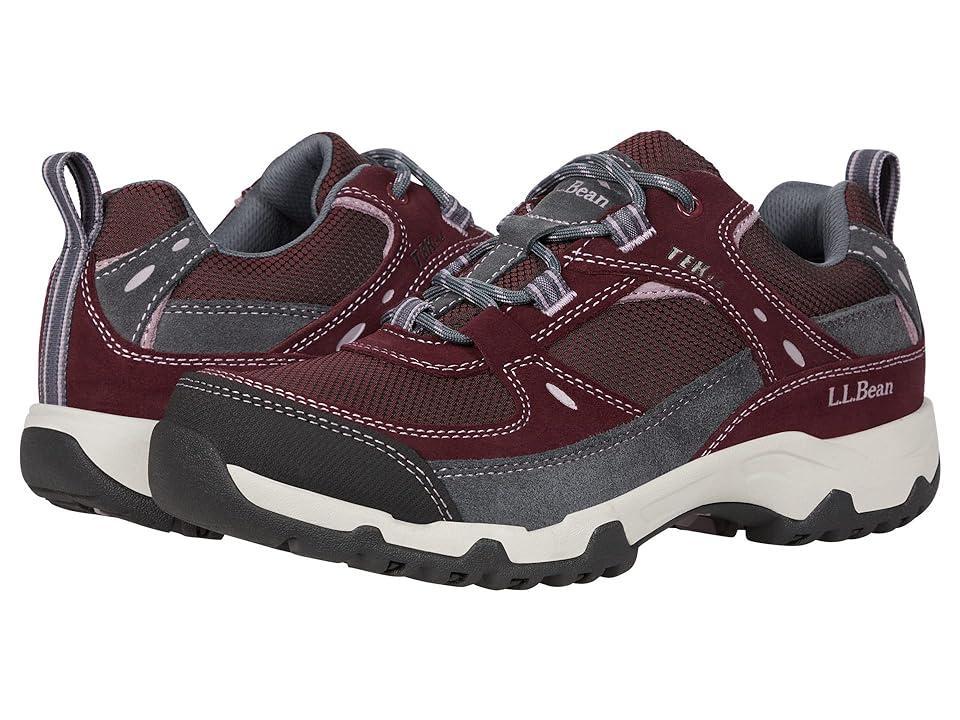 L.L.Bean Trail Model Hiker 4 Water Resistant Low (Burgundy/Light Rosewood) Women's Shoes Product Image