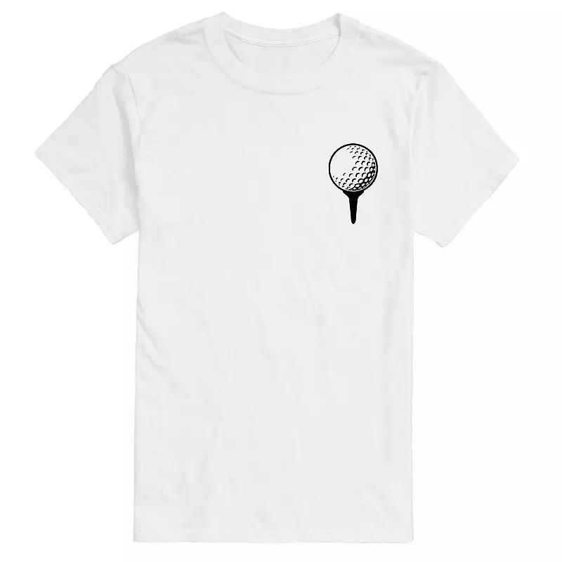 Mens Golf Ball on Tee Graphic Tee Product Image