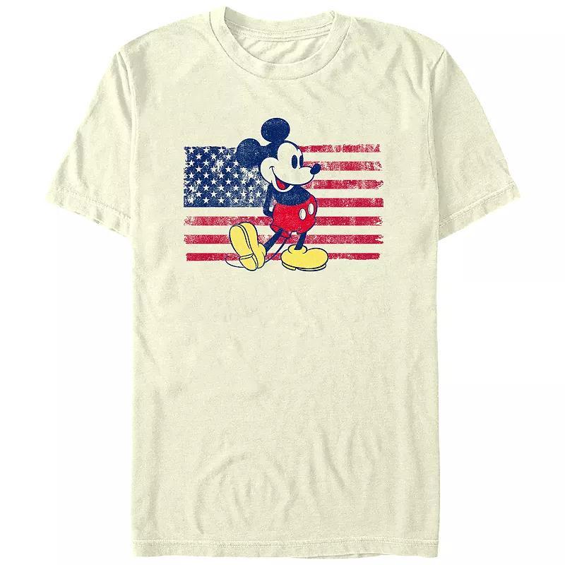 Disneys Mickey Mouse Mens USA Flag Graphic Tee Product Image