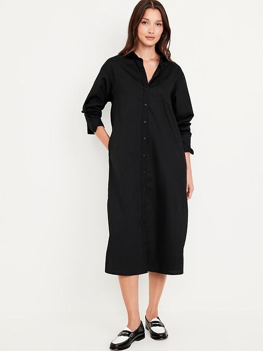 Loose Midi Shirt Dress Product Image