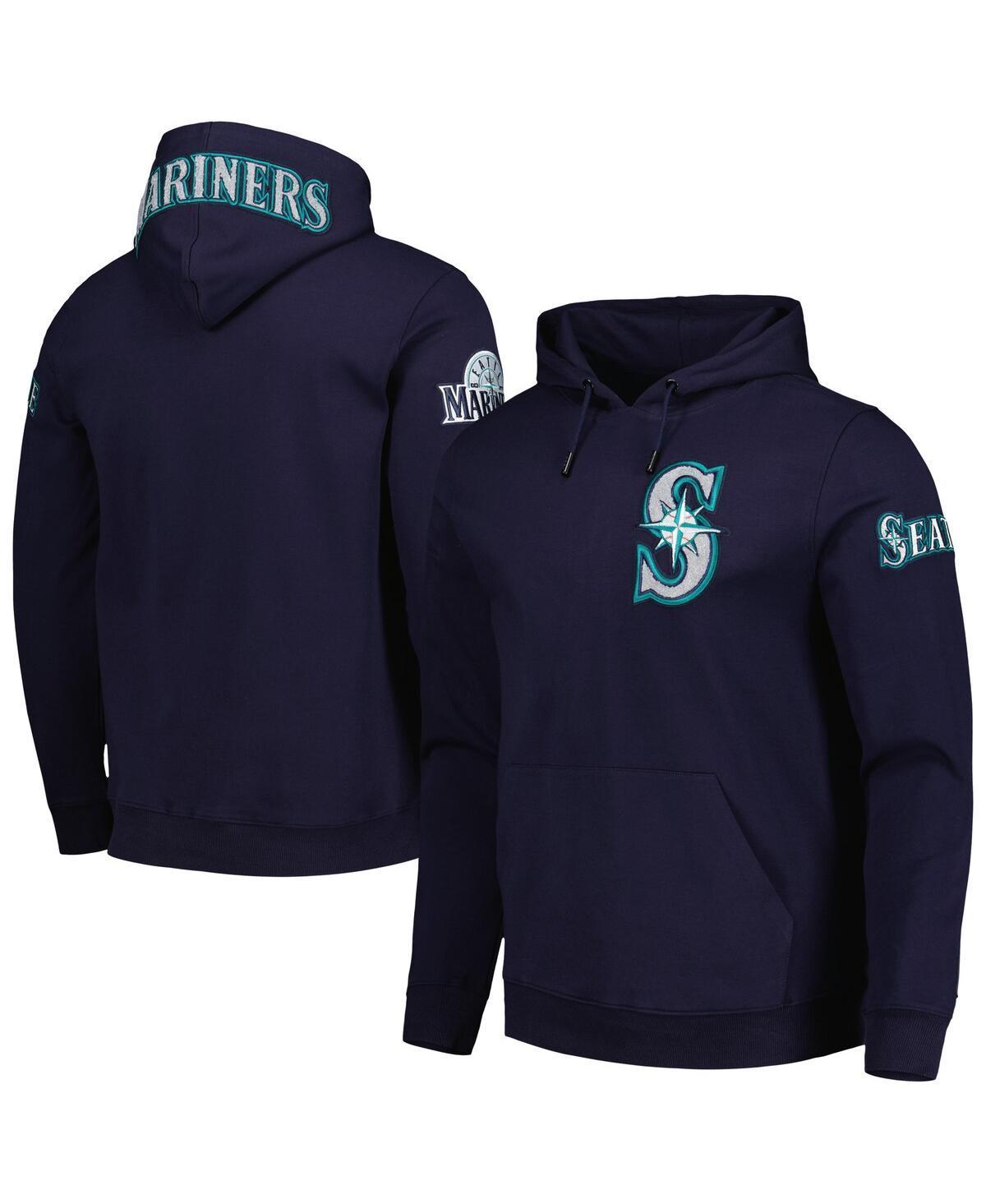 Mens Pro Standard Navy Seattle Mariners Team Logo Pullover Hoodie Product Image