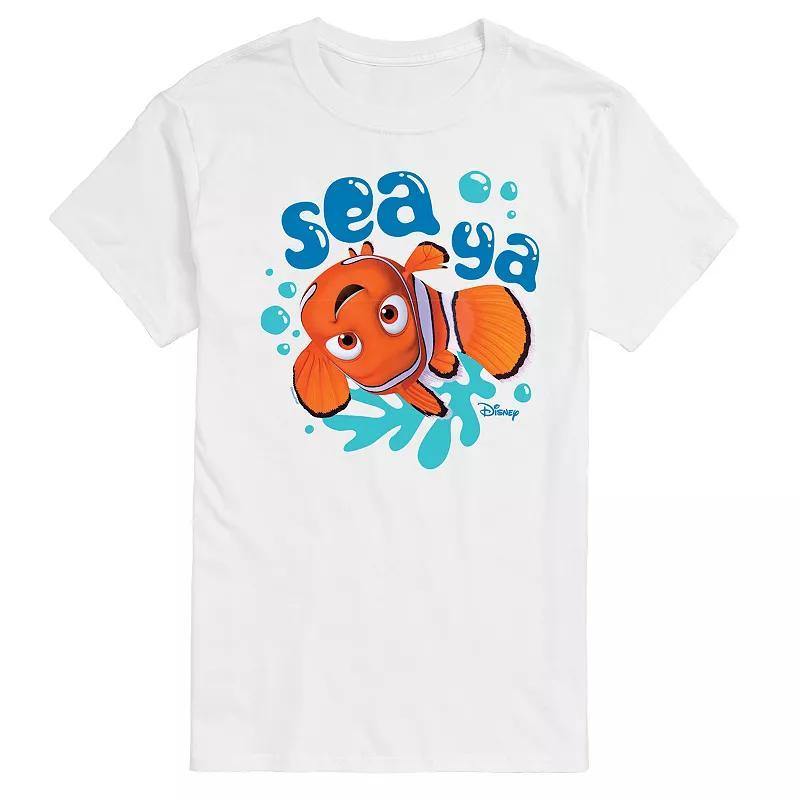 Disney / Pixars Finding Nemo Mens Sea Ya Graphic Tee Ivory Product Image